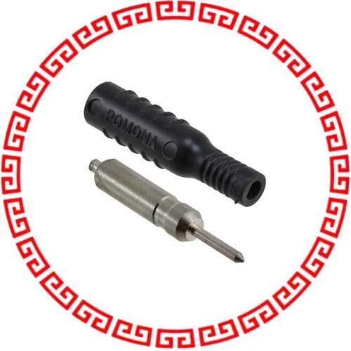 5173-0 PIN TIP PLUG W/BOOT 18-22AWG BLK