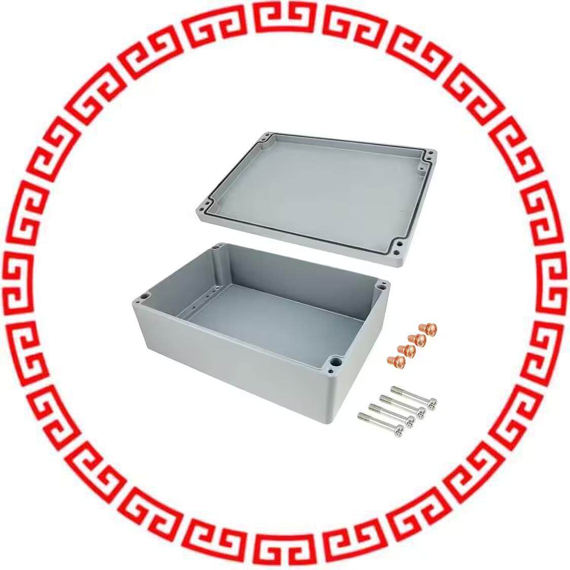 12333110 BOX ALUM GRAY 12.99"L X 9.06"W