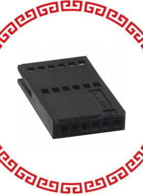 487544-3 CONN FFC RCPT HSG 6POS 1.27MM
