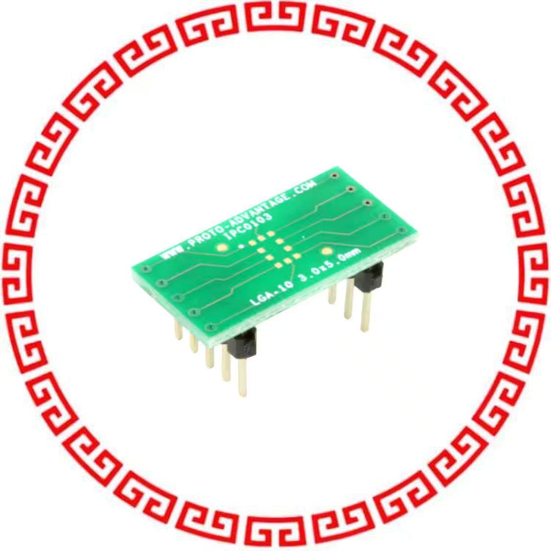 IPC0103 LGA-10 TO DIP-10 SMT ADAPTER