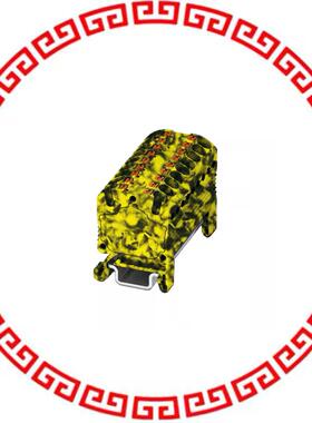 3002983 DISTRIBUTION BLOCK BLACK/YELLOW