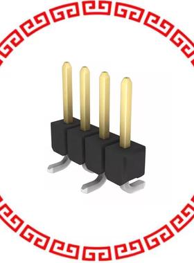 1241150-4 CONN HEADER 4POS .100 SMT GOLD