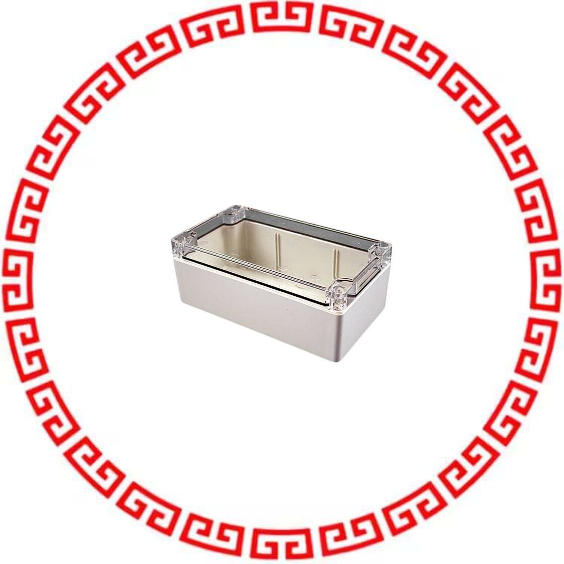 1554H2GYCL BOX PLSTC GRAY/CLR 7.09