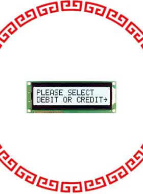 NHD-0216SZ-FSW-FBW LCD MOD CHAR 2X16 WHTE TRANSFL