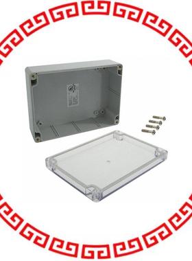 PN-1324-C BOX PLSTC GRAY/CLR 6.73