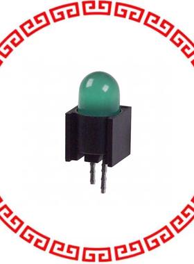 5505204F LED 5MM VERT SUP DIFF GREEN PCMT