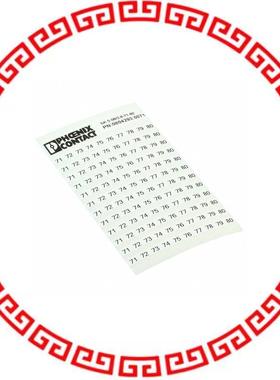 0804293:0071 MARKER CARD PRINTED HORIZONTALLY