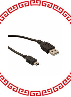 3021015-10 CBL USB A-MNI B CON 10' 26/28AWG