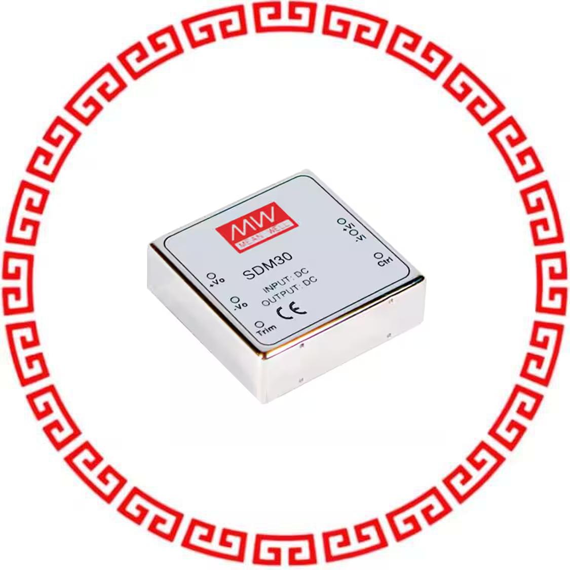 SDM30-12S15 DC DC CONVERTER 15V 26W