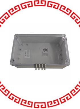PN-1334-C BOX PLSTC GRAY/CLR 7.87
