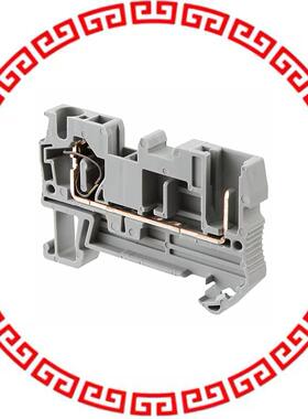 3042719 TERM BLK PLUG 2POS 6.2MM GRAY