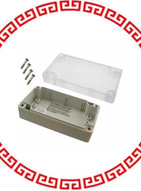 1554C2GYCL BOX PLSTC GRAY/CLR 4.72