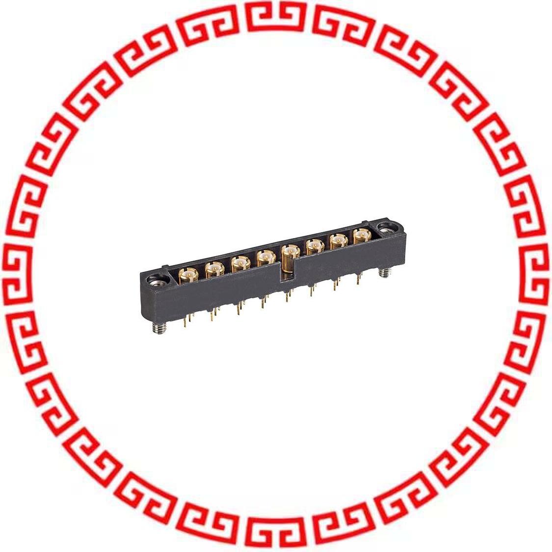 M80-MV311M2-08 CONN HDR COAX 6GHZ 4MM VERT 8POS