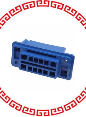 172061-1 CONN PLUG HSNG 12POS BLUE PNL MT