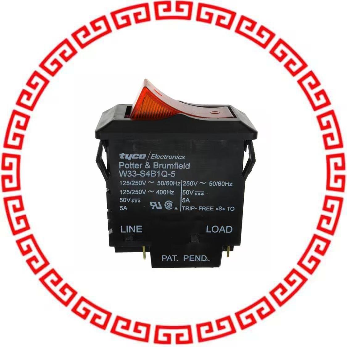 W33-S4B1Q-5 CIR BRKR THRM 5A 250VAC 50VDC