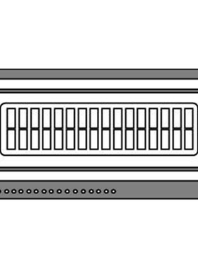 HDG1602P-2-L00S《Gray Reflective CHIP ON GLASS》