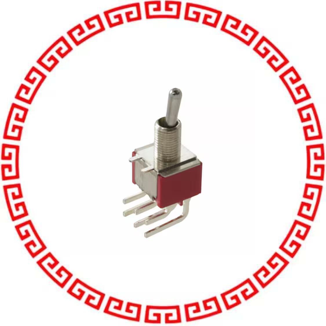 100DP1T1B1M6QE SWITCH TOGGLE DPDT 5A 120V