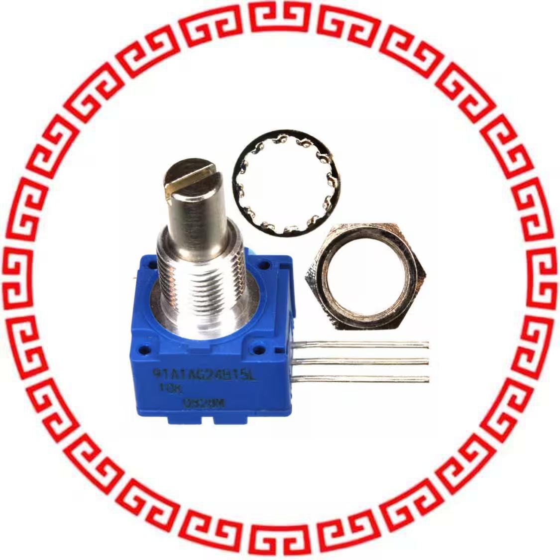 91A1A-G24-B15L POT 10K OHM 1W PLASTIC LINEAR