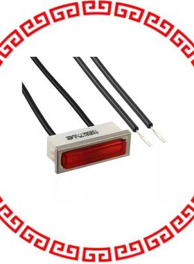 2330D1 INDICATOR NEON RED PANEL MNT