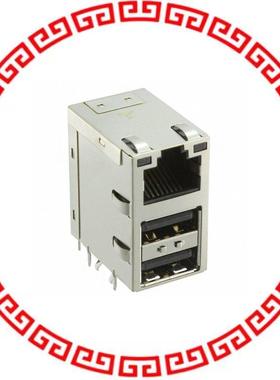 6620004-1 CONN MAGJACK 1PORT 100 BASE-T