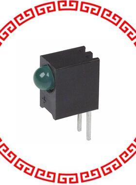 5650F5 LED GREEN T1 QUAD RIGHT ANG PCB