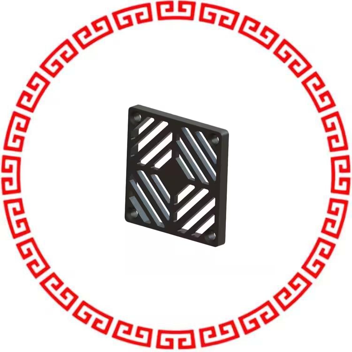 RFG-092-T FAN FINGER GUARD BLACK 92X92