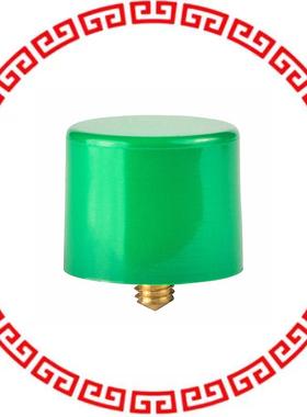 AT407F CAP PUSHBUTTON ROUND GREEN