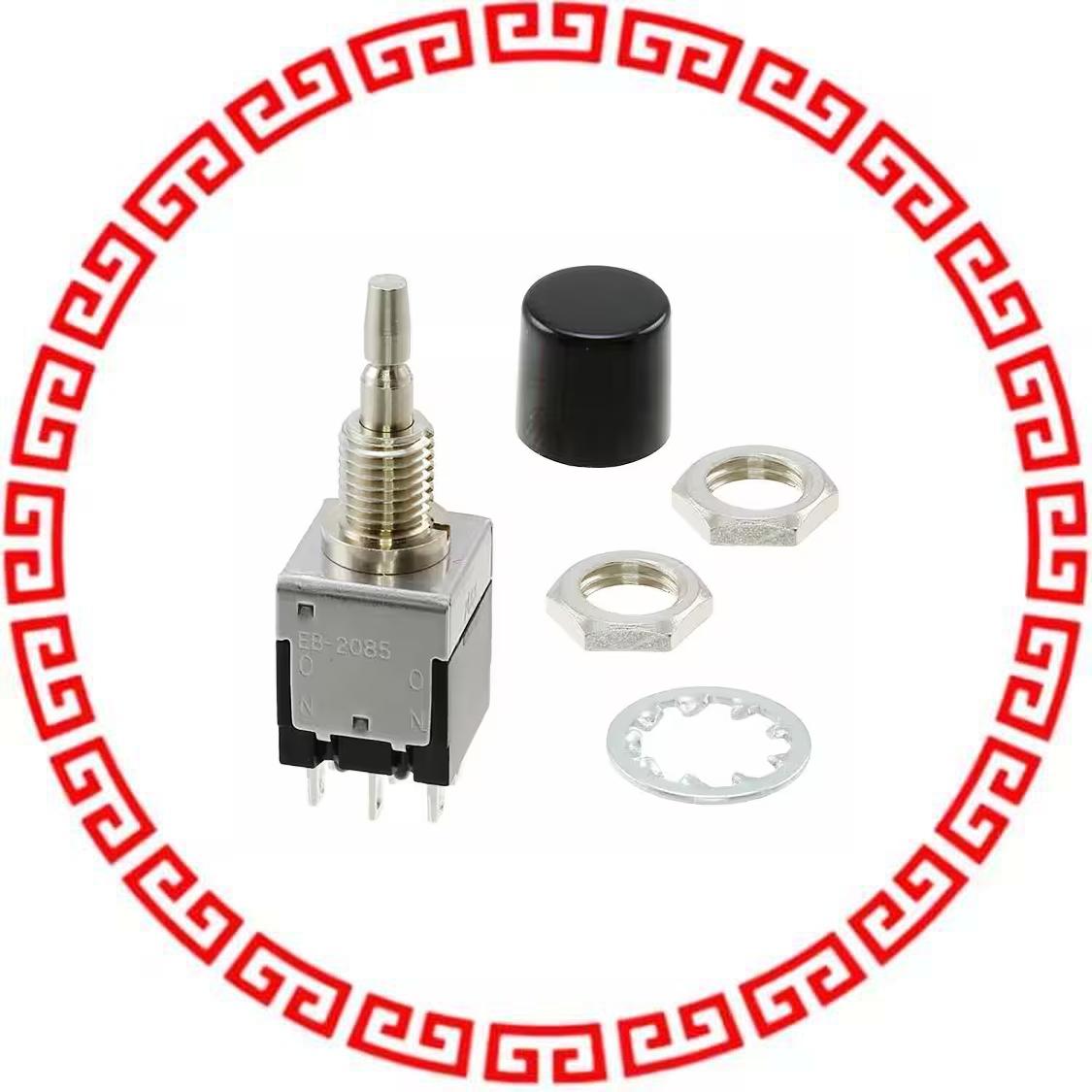 EB2085-BA SWITCH PUSHBUTTON DPDT 3A 125V