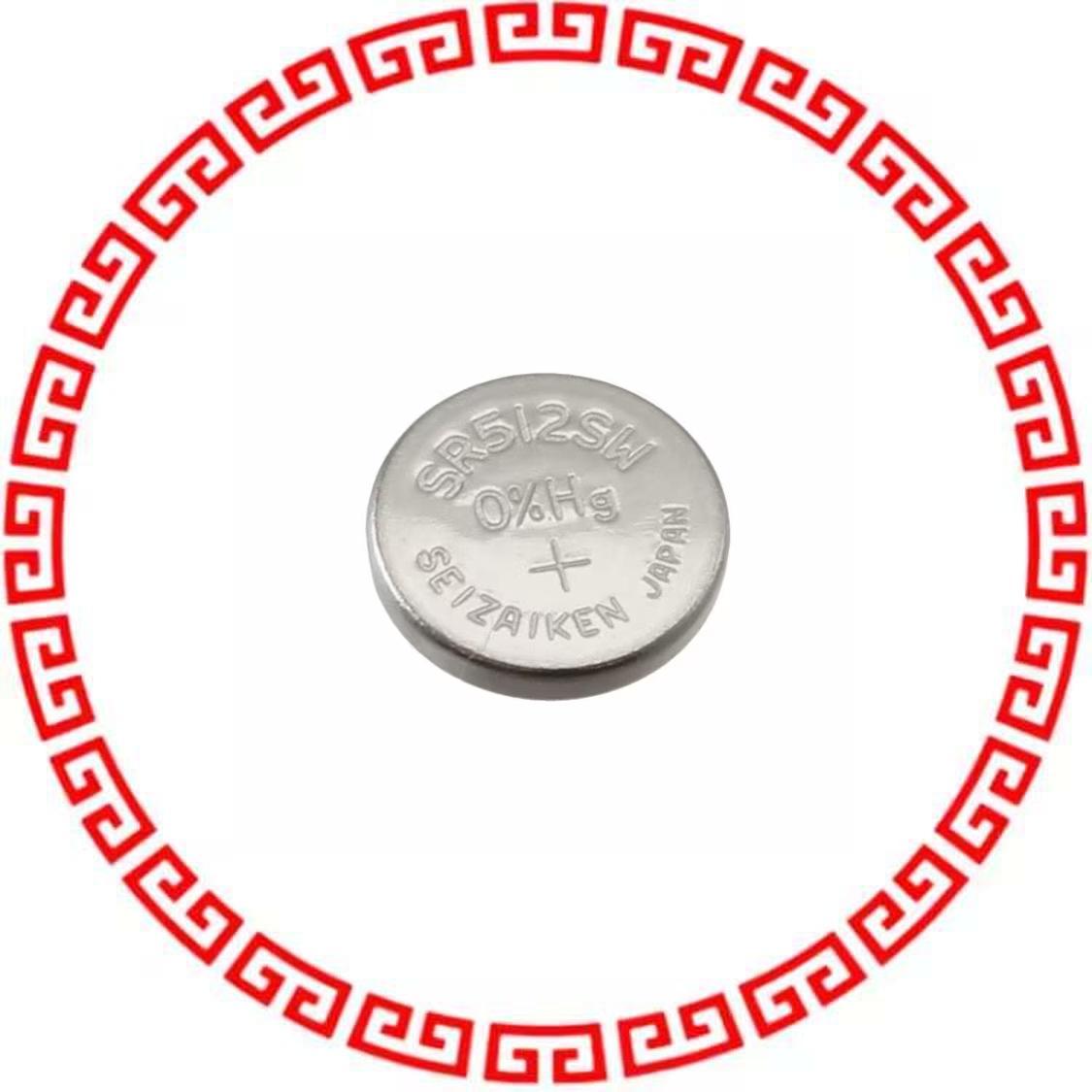 SR512SW BATTERY SLVR OX 1.55V COIN 5.8MM