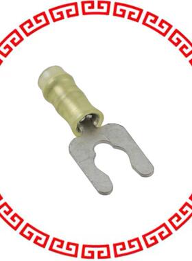 52924 CONN SPADE TERM 22-26AWG #6 YEL