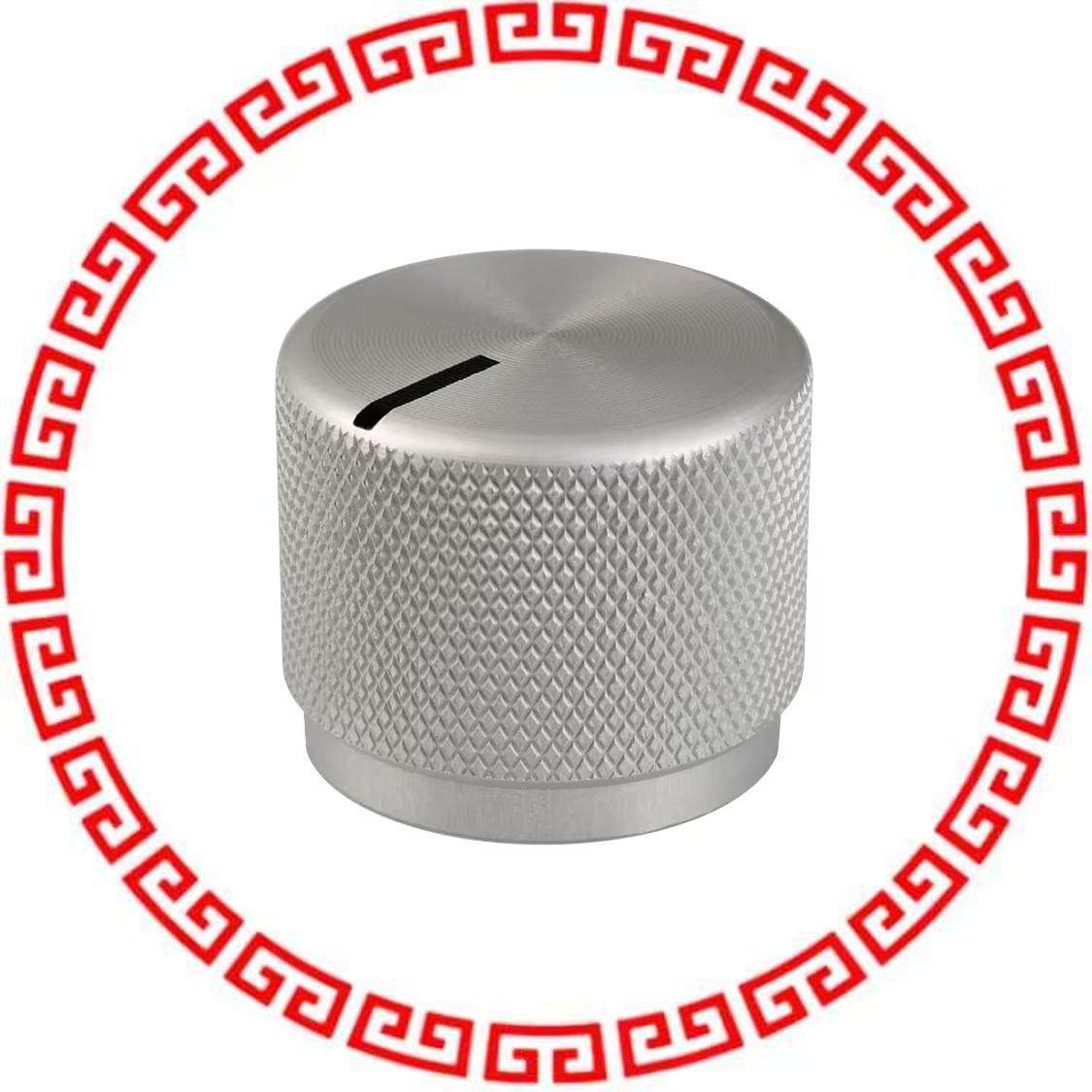 OEJL-75-3-6 KNOB KNURLED 0.125 METAL