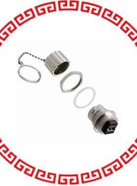 17-200611 CONN USB ADPT F-F W/COVER IP67