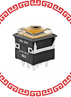 UB225KKW015D-1JD SWITCH PUSHBUTTON DPDT 5A 125V