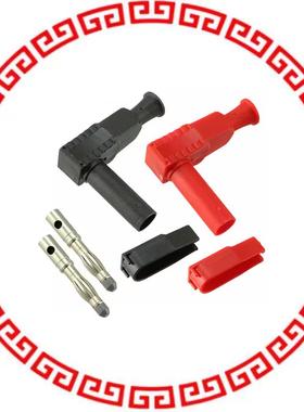 CT3204 DIY 4MM SHTH RA PLUGS - B/R PAIR