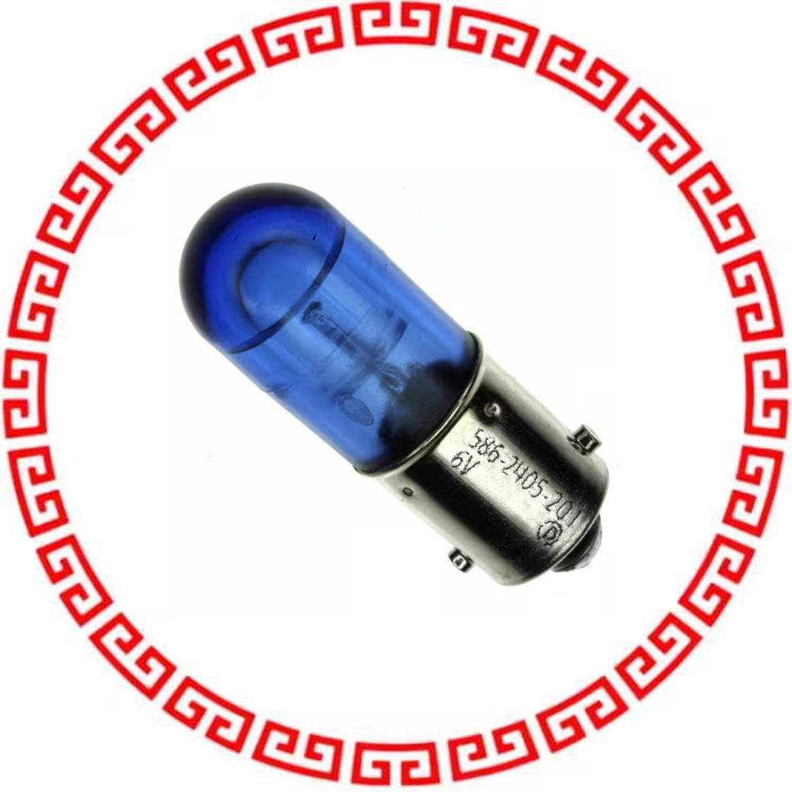 5862405201F BASED LED T3 1/4 BLU 6V NONPOL