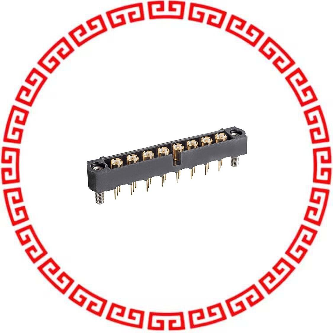 M80-MV312M3-08 CONN HDR COAX 6GHZ 4MM VERT 8POS