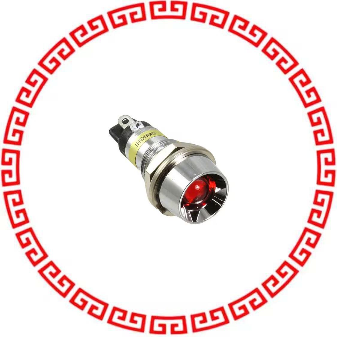 6072112110F LED PNL IND 7MM RED RECESS