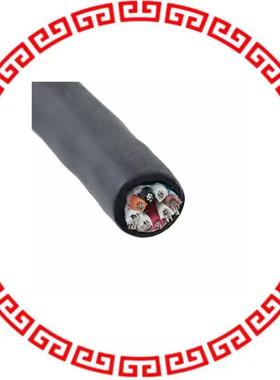 25484 BK005 MULTI-PAIR 8COND 22AWG BLK 100'