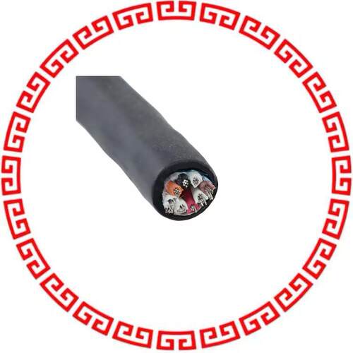 25484 BK005 MULTI-PAIR 8COND 22AWG BLK 100'