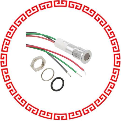 Q8F3CZZRYG12E LED PM INDICATOR FLUSH GR/RD/YLW