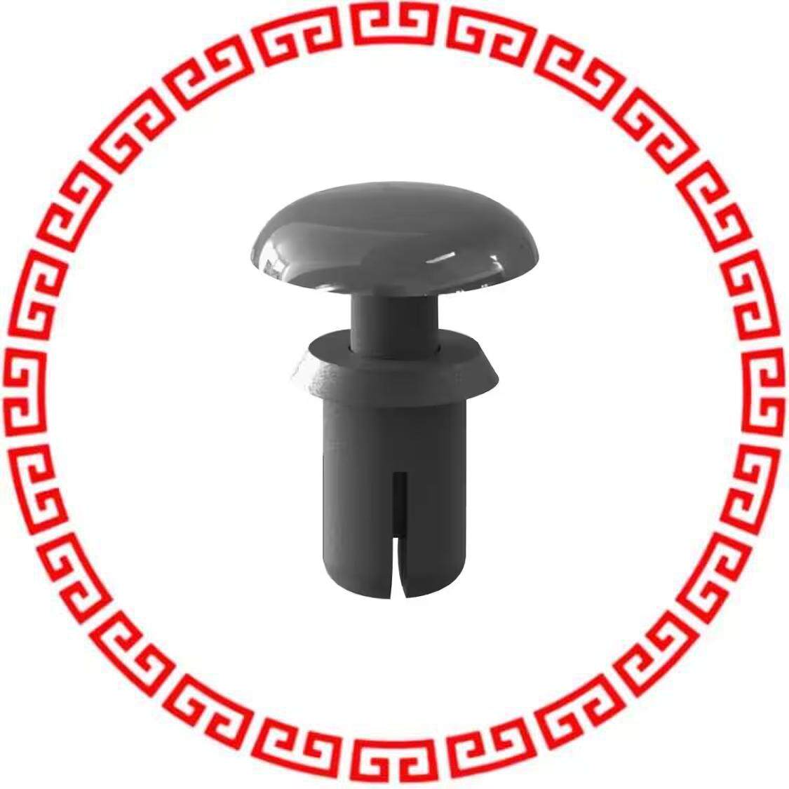 SRVO-2032B RIVET SNAP 0.130 NYLON BLACK