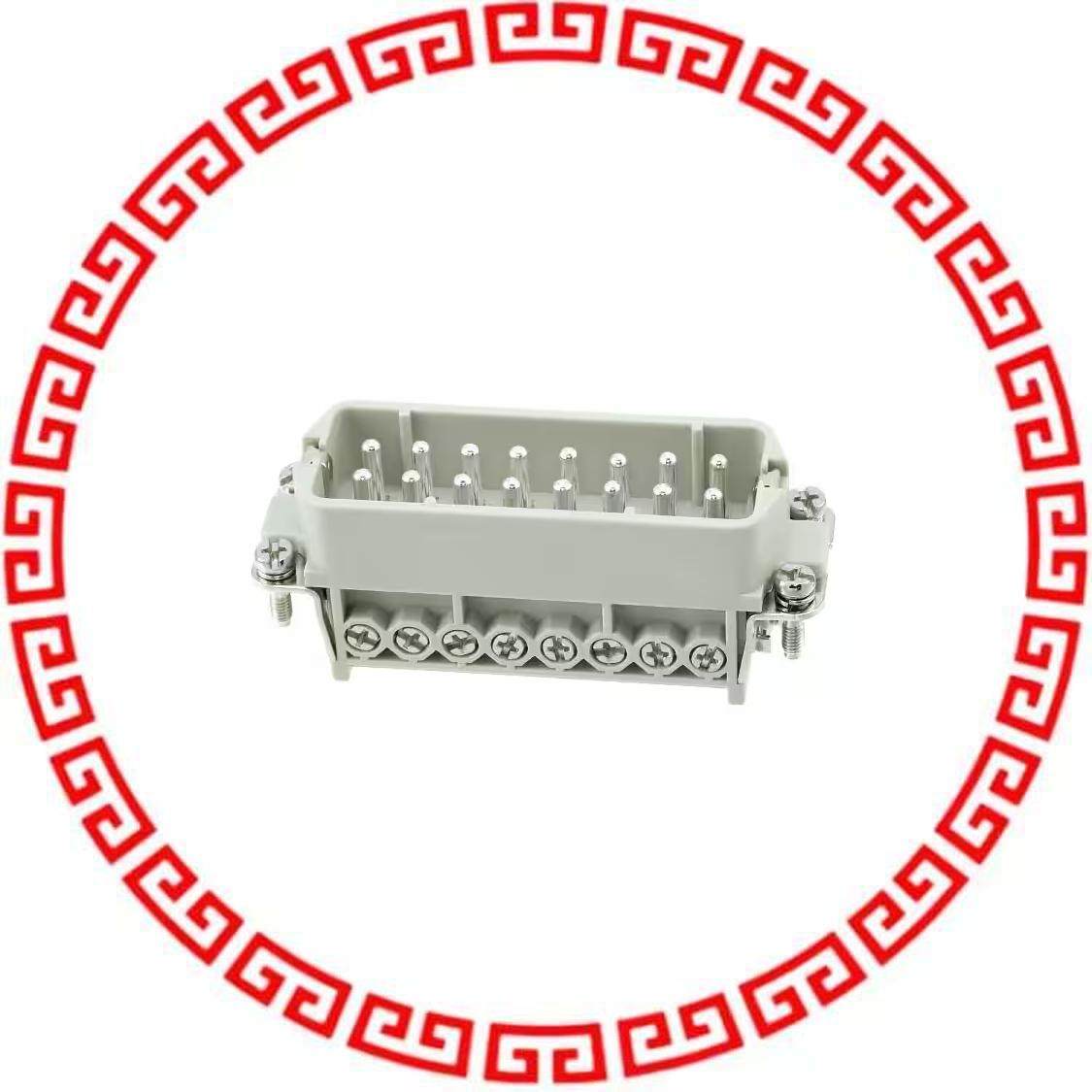 HA-016-M(17-32) INSERT MALE 16+1GND SCREW