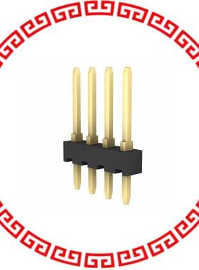 87221-3 CONN HEADER 4POS VERT .150 GOLD