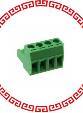 37.004 PCB PLUG 4P 5.08MM HORZ 15A GRN