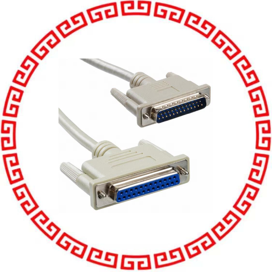 AK166-3 CABLE ASSY DB25 SHLD BEIGE 3M