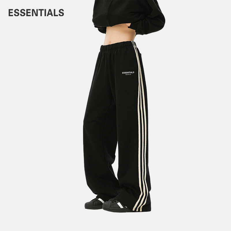 ESSENTIALS官方直筒卫裤男女夏季美式FOG复线休闲三条杠运动长裤