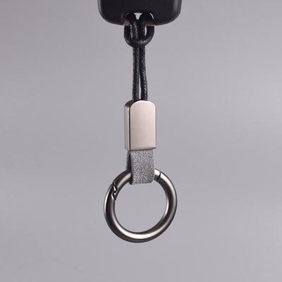 翻毛皮指环钥匙扣挂件创意个性汽车链锁匙圈网红男女简约手绳挂件