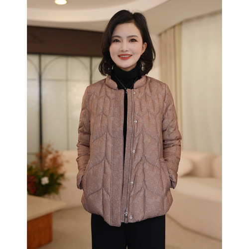 【90鹅绒服】枫竺阿楠anan气质百搭印花氛围感保暖鹅绒服女冬季