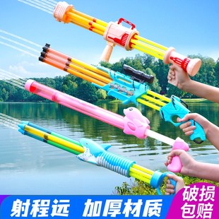 速发流枪儿童玩具喷水呲水仗抽拉针筒式男孩大容量滋打漂水沙滩戏