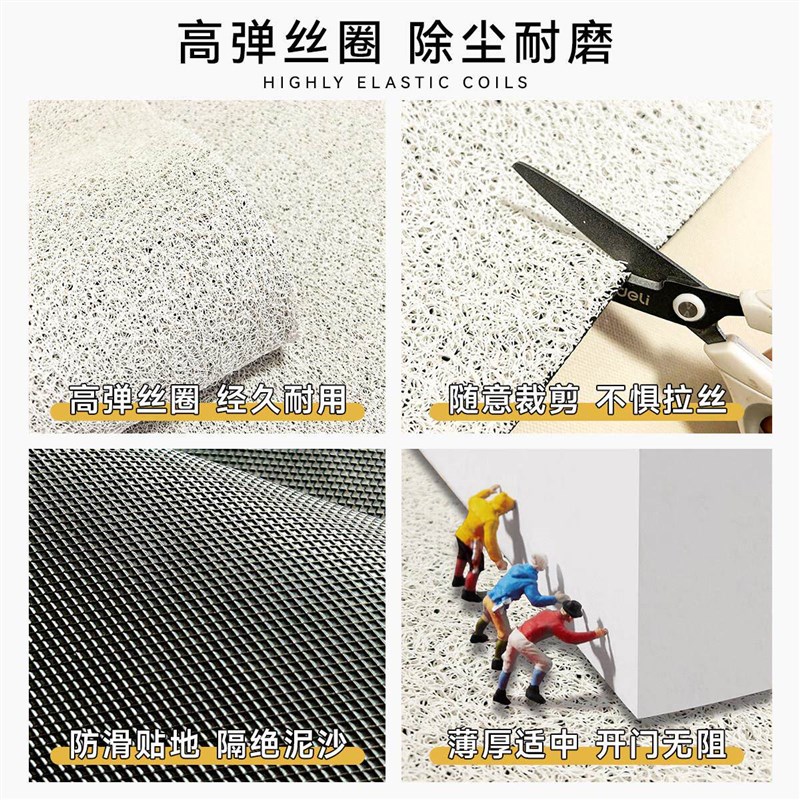速发超级玛利欧入户进门口地垫丝圈防滑耐脏可裁剪家用地毯脚垫子